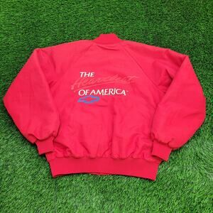 Vintage 80s Chevy Truck Jacket XL 23x25 Red